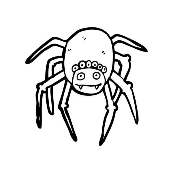 Happy spider cartoon — Stock Vector