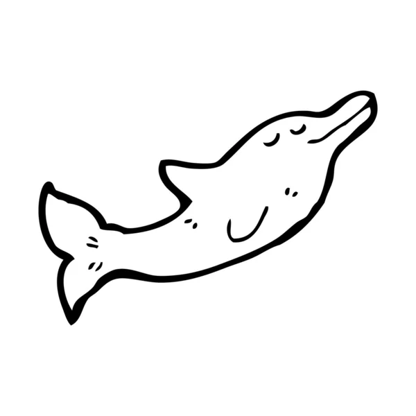 Dibujos animados de delfines — Vector de stock