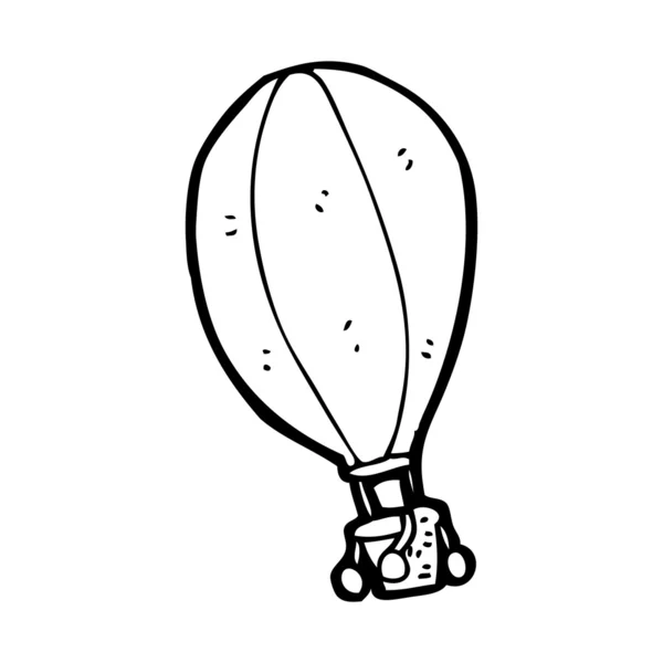 Heißluftballon-Cartoon — Stockvektor