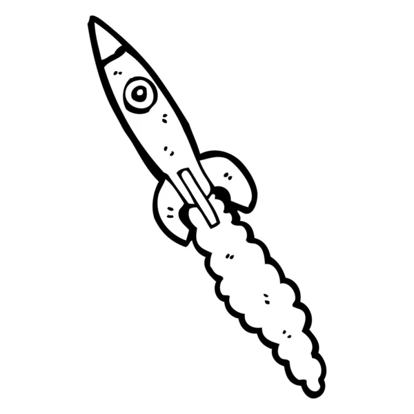 Ruimte raket cartoon — Stockvector