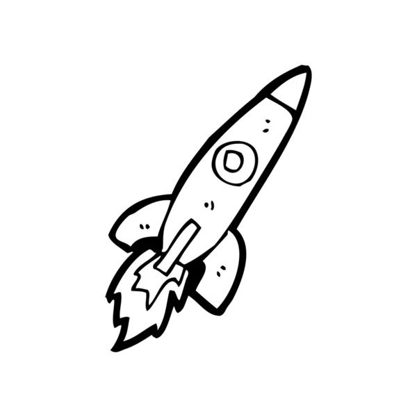 Rocket ship cartoon — Stock Vector