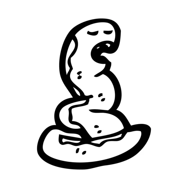 漫画のヘビ — ストックベクタ