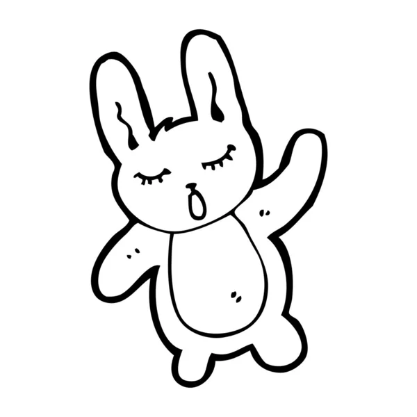 Happy bunny rabbit cartoon — Stock Vector