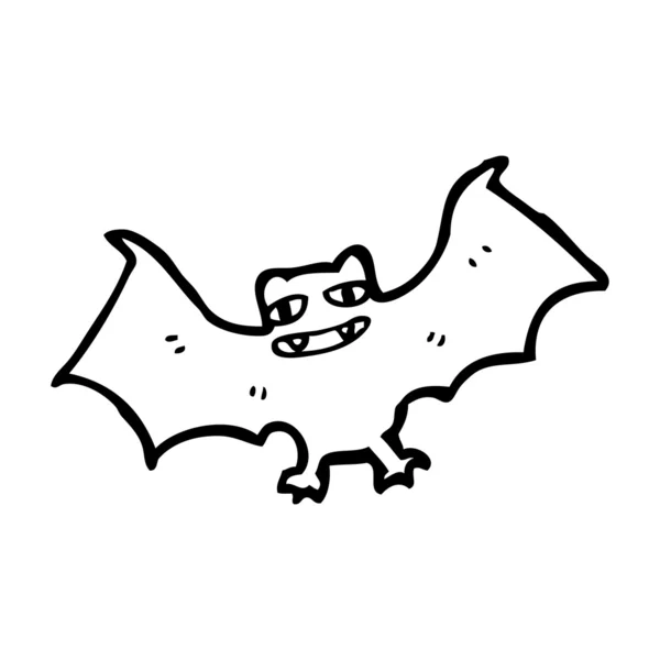 Halloween chauve-souris dessin animé — Image vectorielle