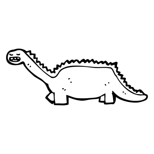 ディプロドクス恐竜漫画 — ストックベクタ