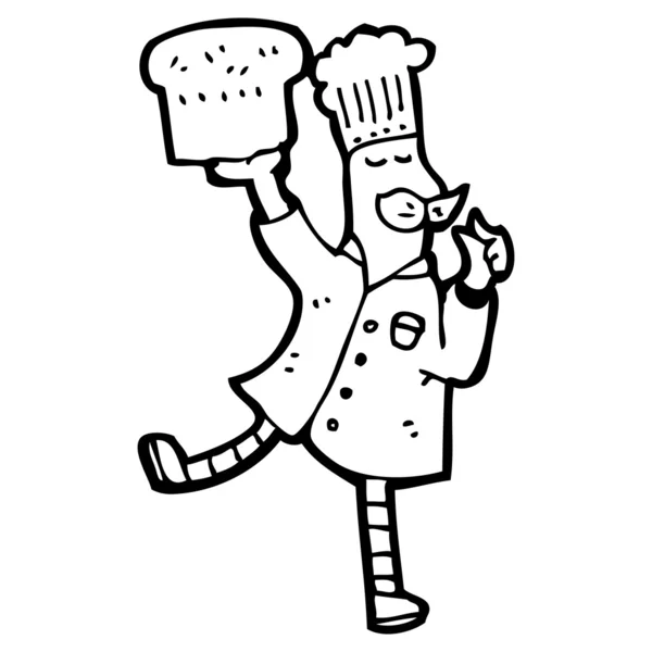 Baker Cartoon — Stockvector