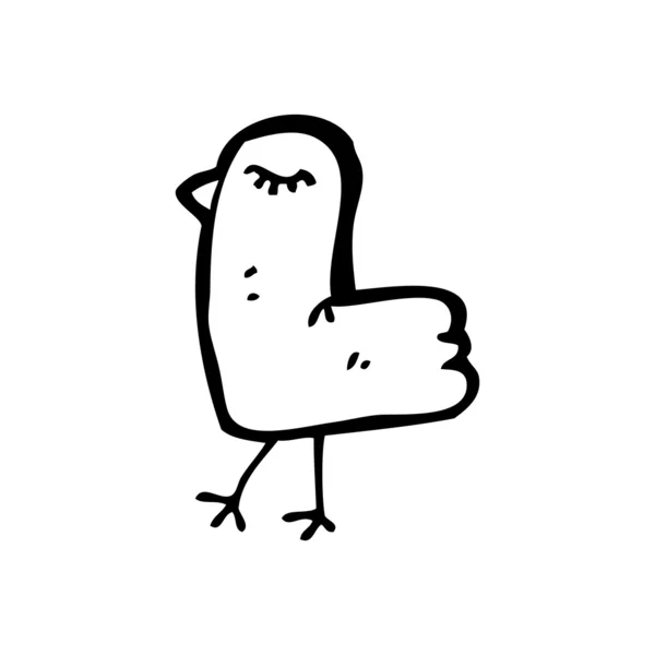 Vogelzeichentrick — Stockvektor