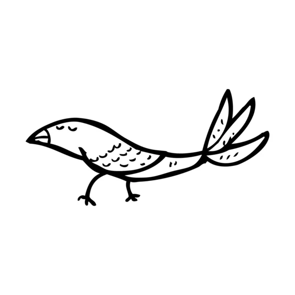 Dibujos animados de aves cansadas — Archivo Imágenes Vectoriales