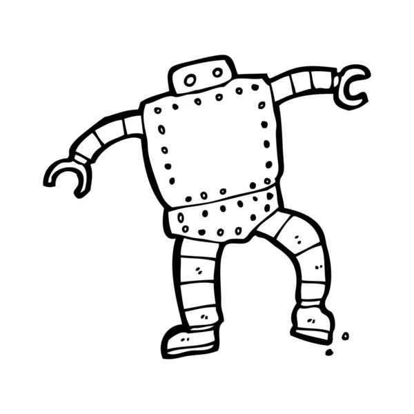 Cartoon gigantisk robot — Stock vektor