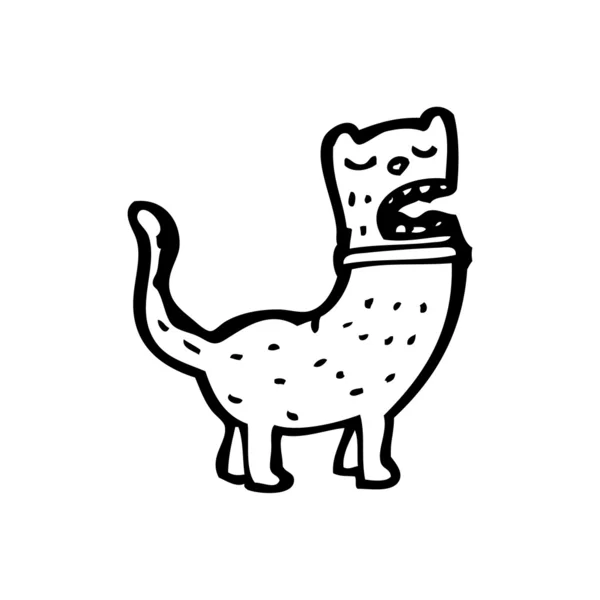 Mluvící kočka karikatury — Stockový vektor