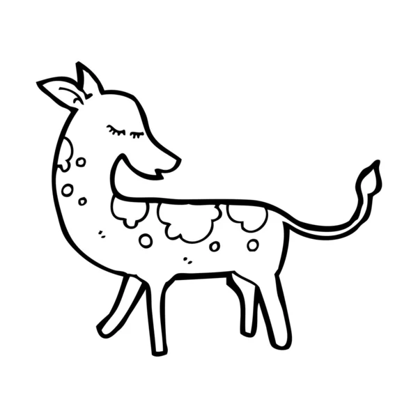 Deer cartoon — Stock Vector