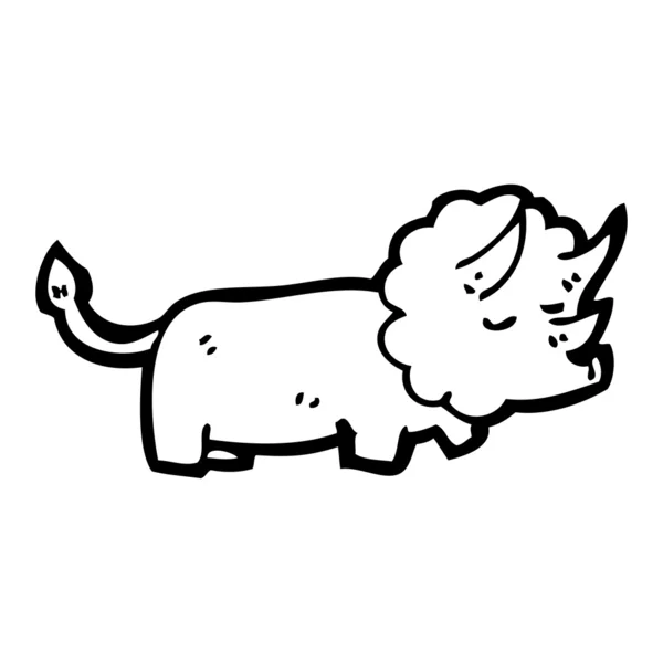 Triceratops karikatür — Stok Vektör
