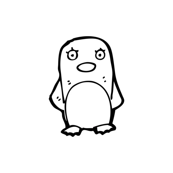 Mignon pingouin dessin animé — Image vectorielle