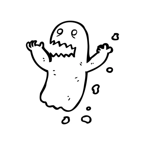 Bruto ghost cartoon — Stockvector