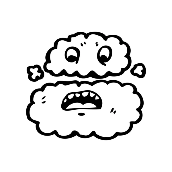 Cartoon cloud panik — Stock vektor