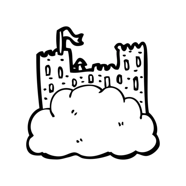Fairytale castle cartoon — Stock Vector