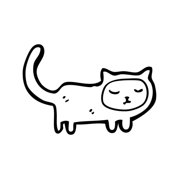 Ernstige kat cartoon — Stockvector