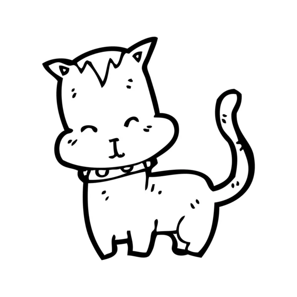 Ευτυχής σιαμέζα γάτα γελοιογραφία — Διανυσματικό Αρχείο