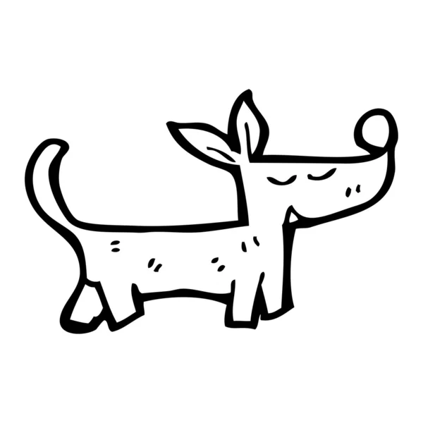 Joyeux loup dessin animé — Image vectorielle