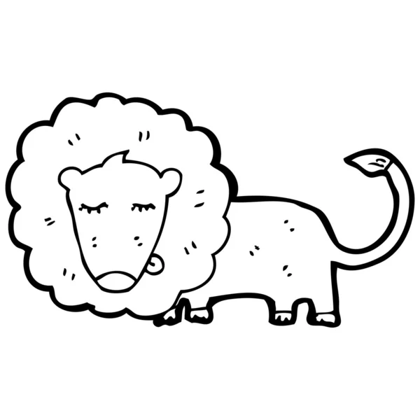 León de dibujos animados — Vector de stock