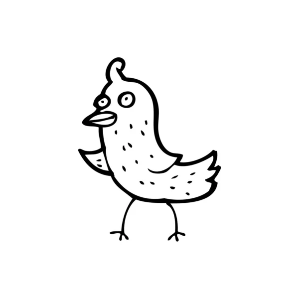 Dibujos animados Happy bird — Vector de stock
