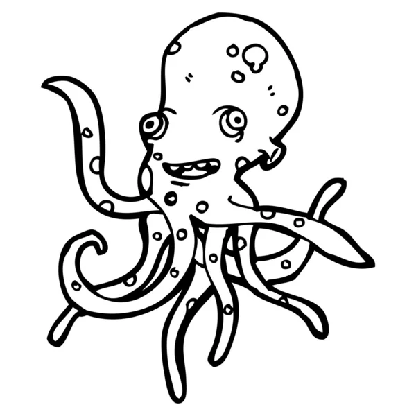 Caricatura de pulpo — Vector de stock