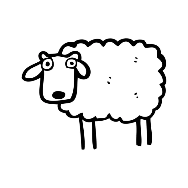 Sheep cartoon — Stock Vector