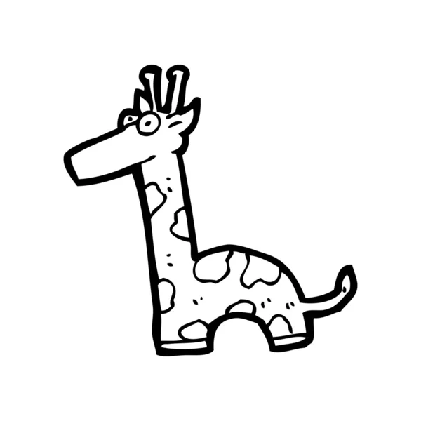 Giraffen-Cartoon — Stockvektor