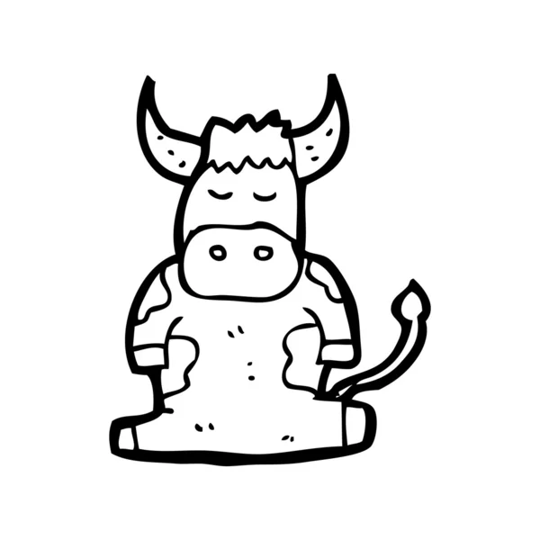 Bull cartoon — Stock Vector
