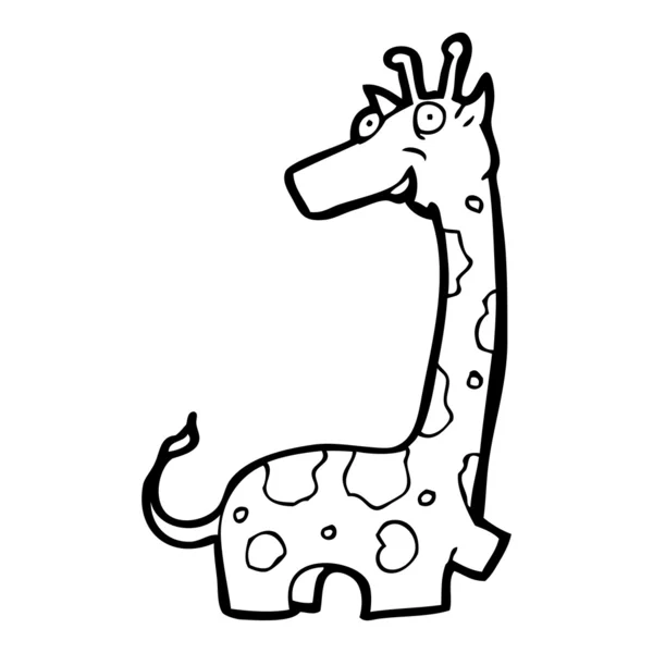 Giraffen-Cartoon — Stockvektor