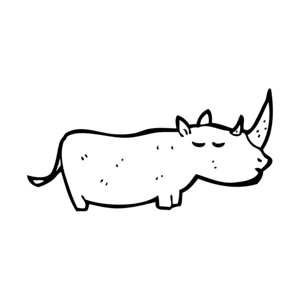 Cartoon rhinoceros — Stock Vector