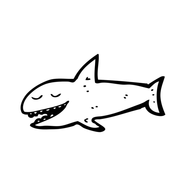 Happy shark cartoon — Stock Vector