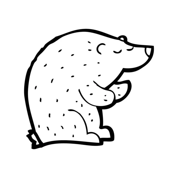 Bear drawing — Stockvector