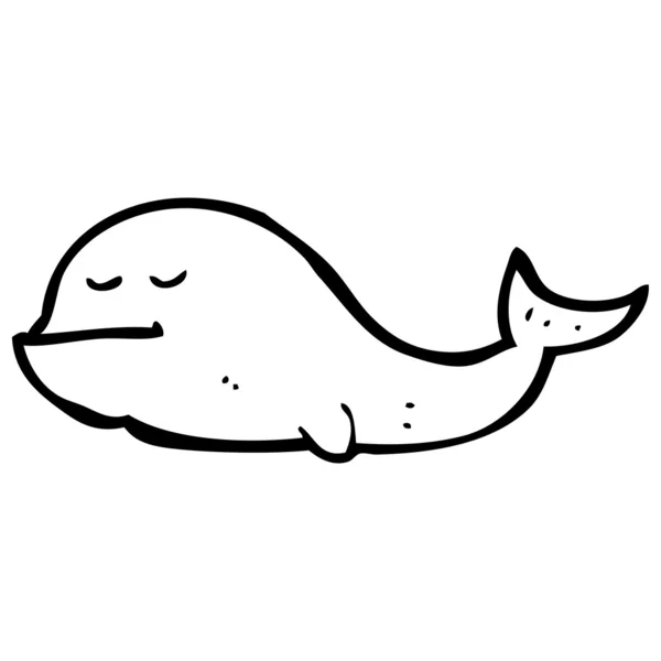 Whale cartoon — Stock vektor