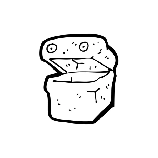 Lunchbox-Cartoon — Stockvektor
