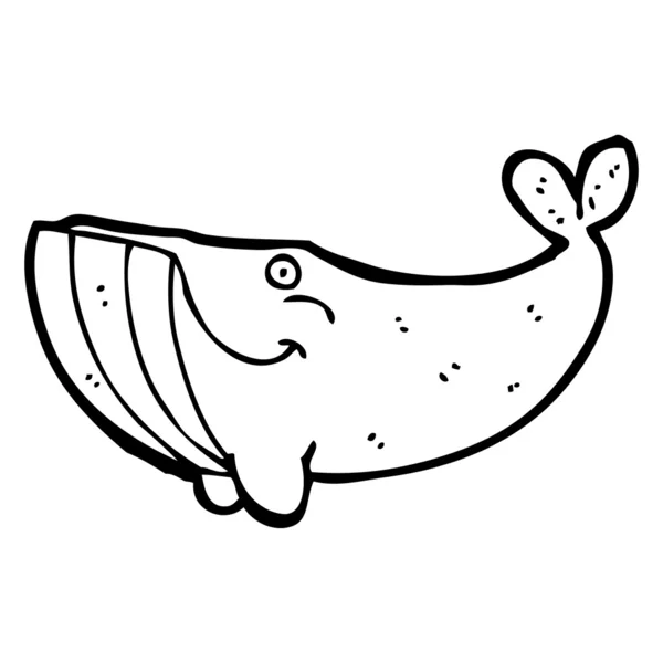 Kreslený velryba — Stockový vektor