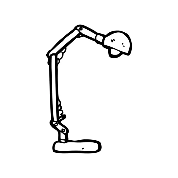 Lampe de travail dessin animé — Image vectorielle