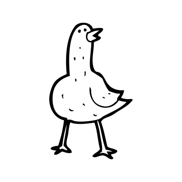 Fat robin dessin animé — Image vectorielle