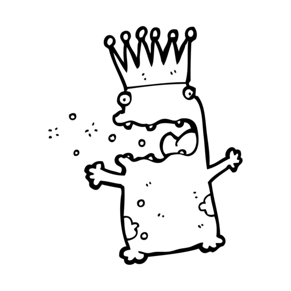 Prince grenouille dessin animé — Image vectorielle