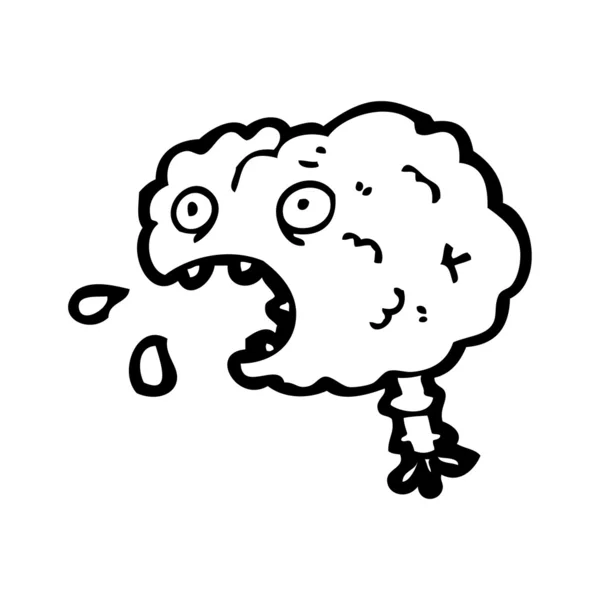 Bande dessinée cerveau brut — Image vectorielle