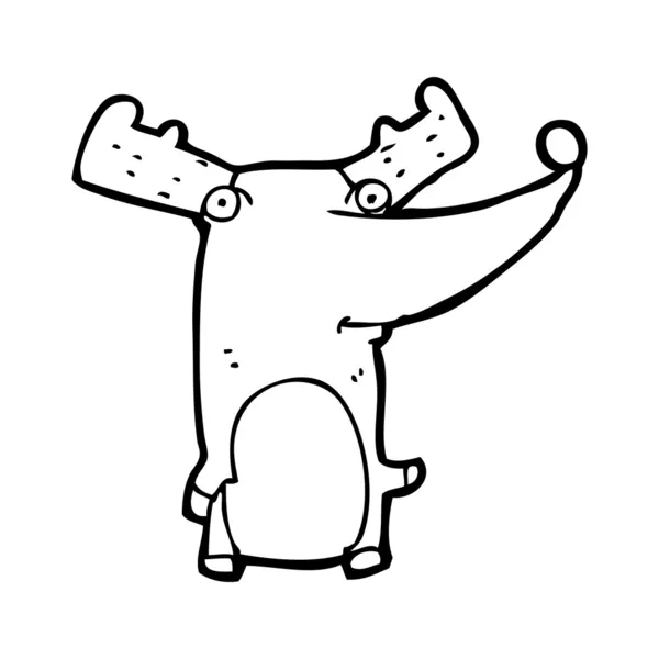 Caricature de renne — Image vectorielle