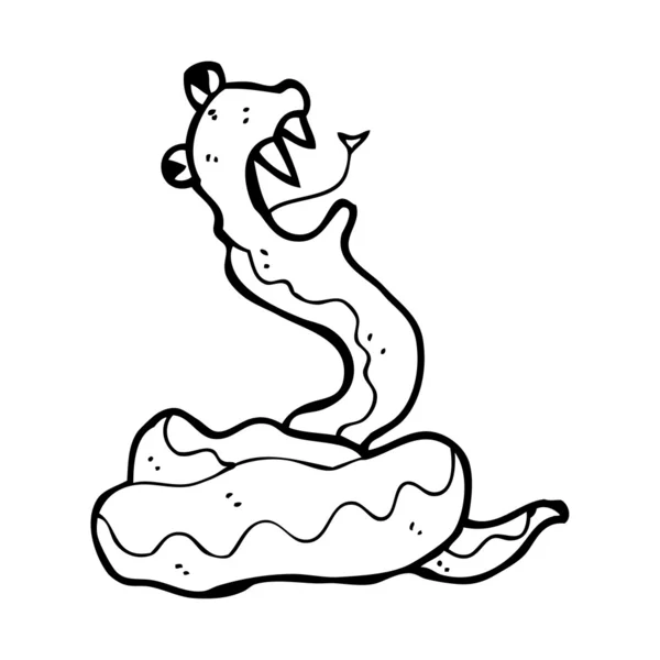 Κουλουριασμένος φίδι κινουμένων σχεδίων — Διανυσματικό Αρχείο