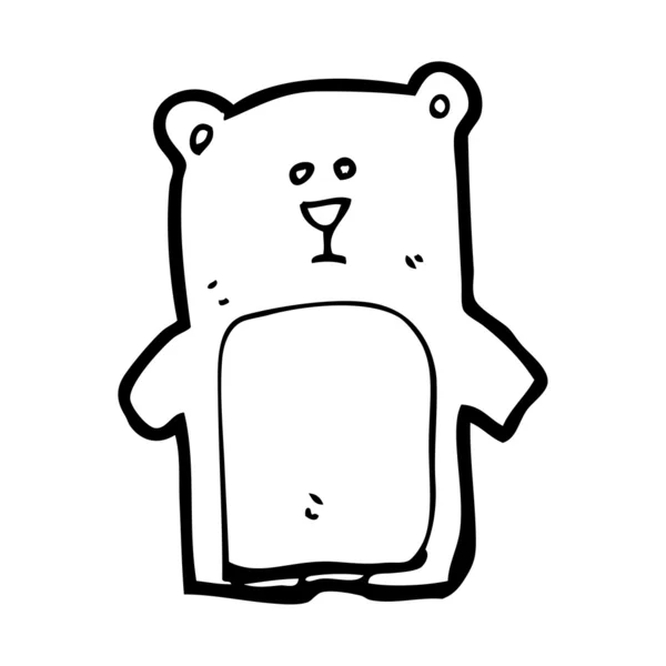 Piccolo orso cartone animato — Vettoriale Stock