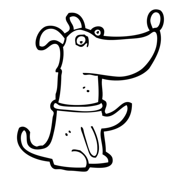 Happy little dog cartoon — Stock Vector