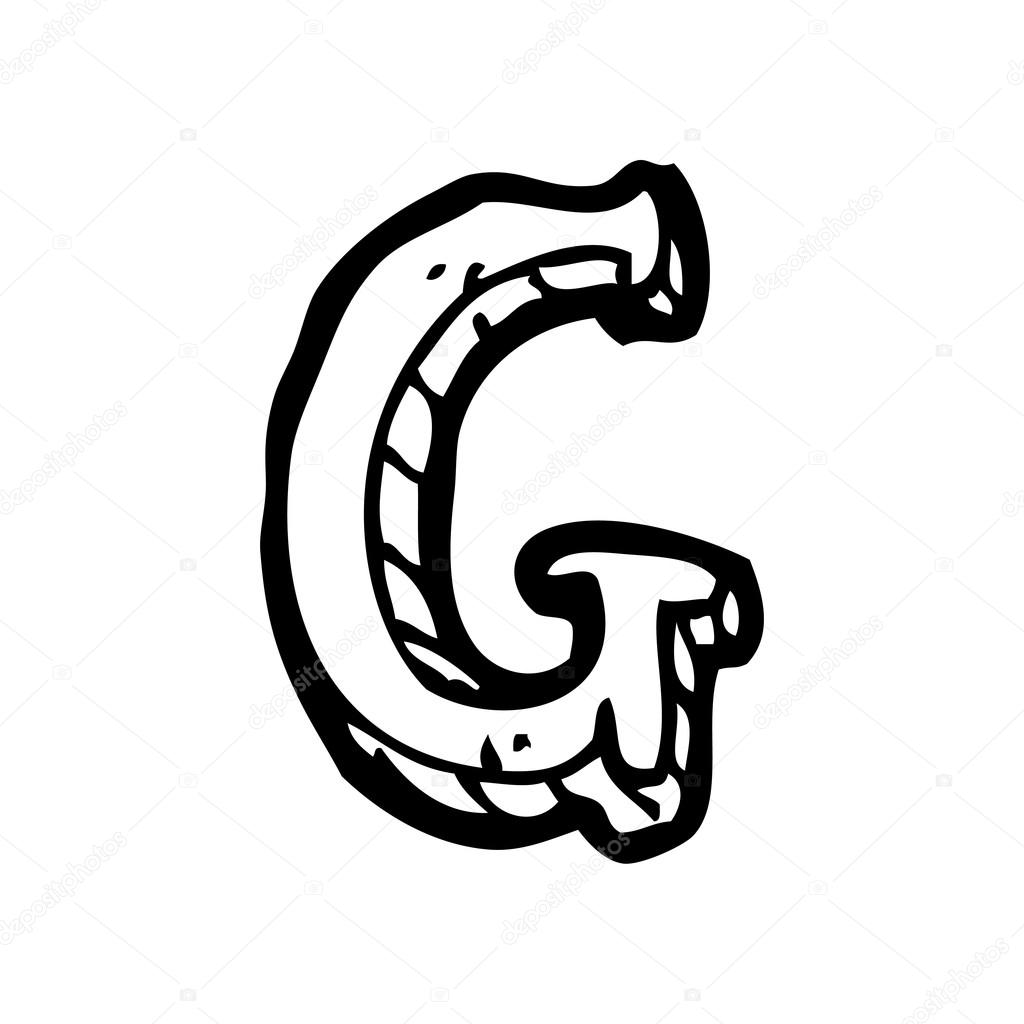 desenhos animados letra g vetores de stock lineartestpilot 19761761