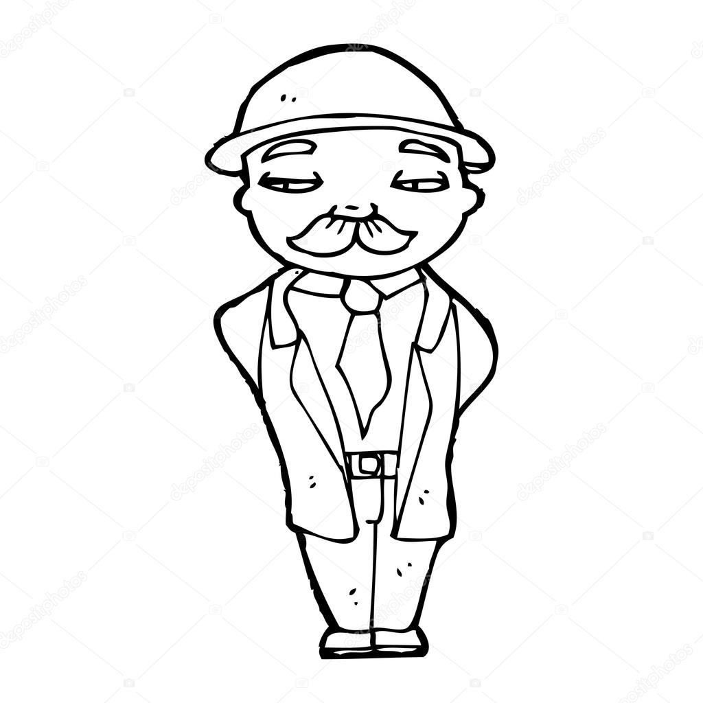 Doctor Watson Cartoon Stock Vector C Lineartestpilot