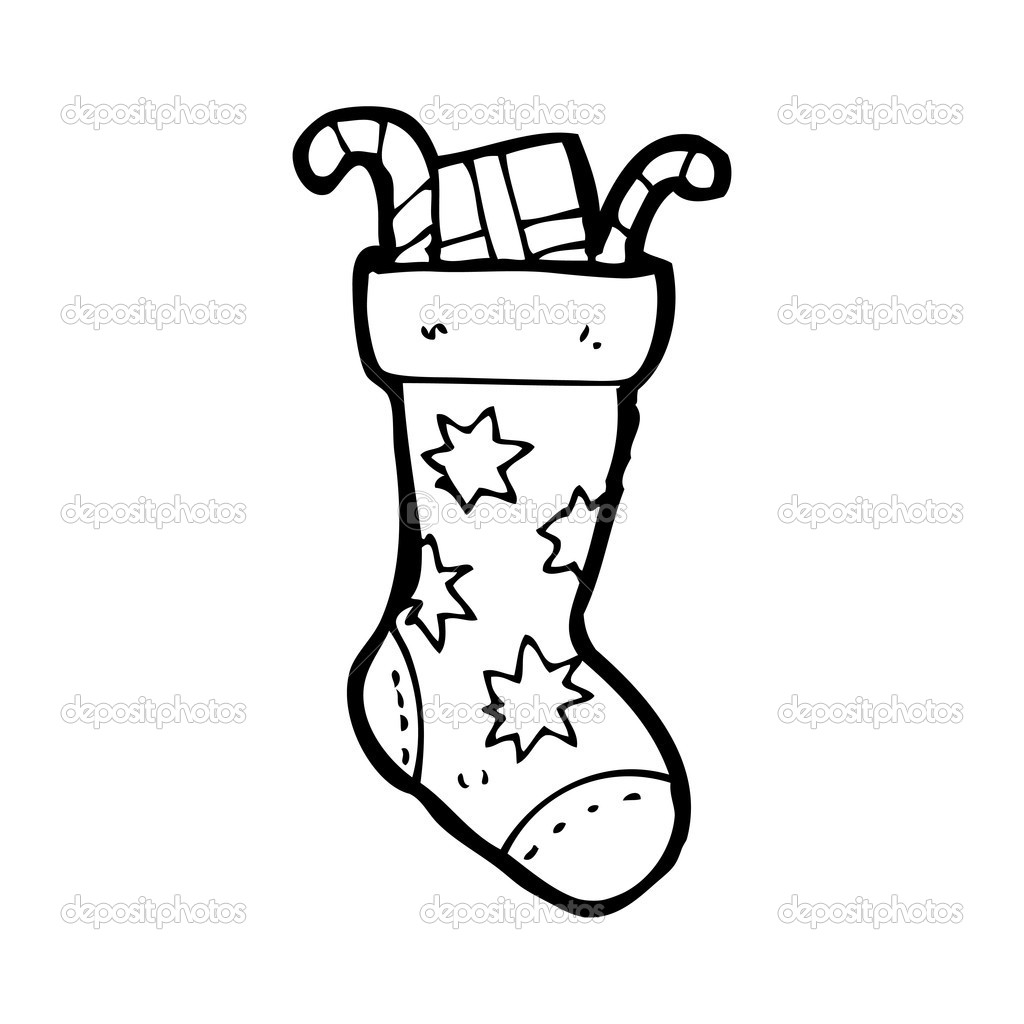 Medias de Navidad de dibujos animados Vector de stock #19764245 de  ©lineartestpilot, image size:1024x1024