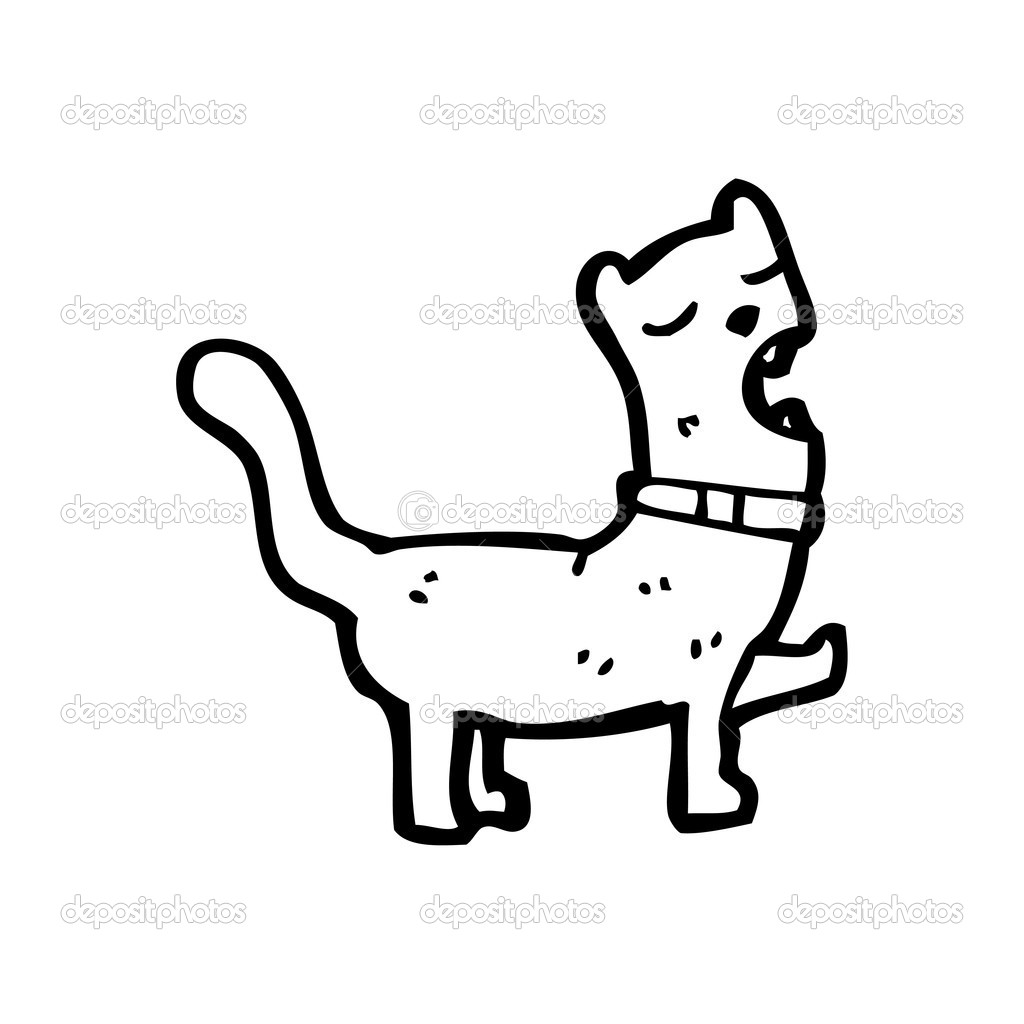 Dessin Animé Le Chat Qui Parle Image Vectorielle