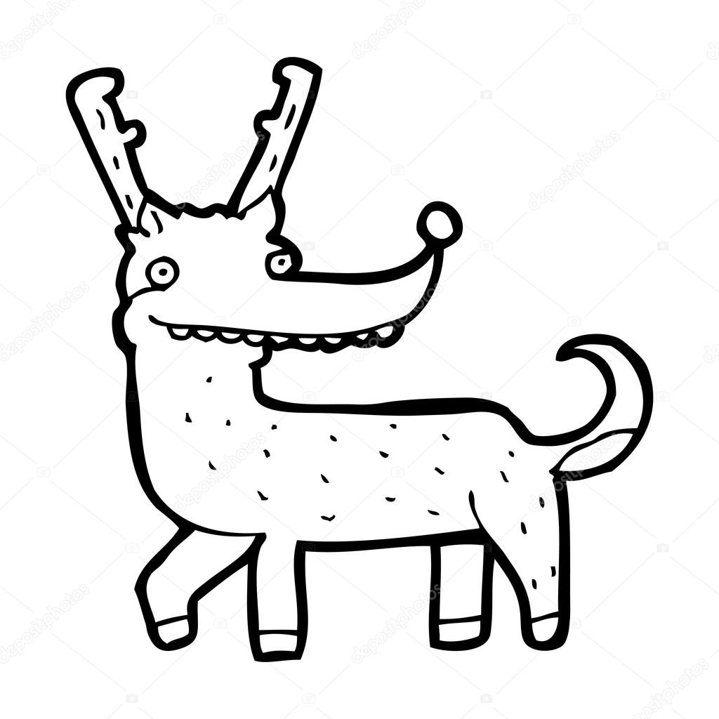 Reindeer cartoon Stock Illustration by ©lineartestpilot 19768053