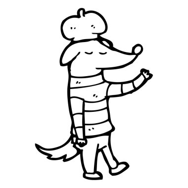 serin Fransız köpek çizgi film